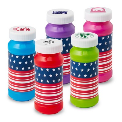 4 Oz. Patriotic Bubbles Imprinted Cap