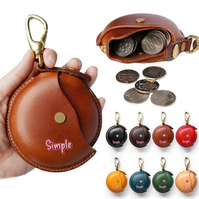 Handcrafted Vintage Leather Coin Purse&Headphone Case