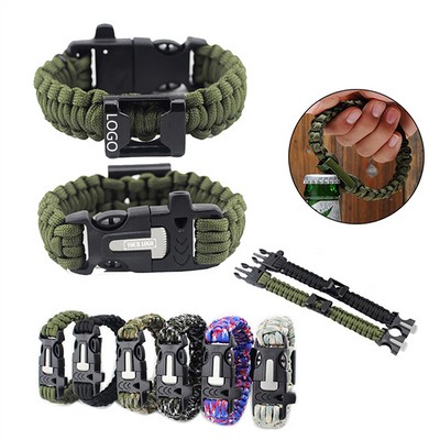 Outdoor Survival Portable Flint Bracelet