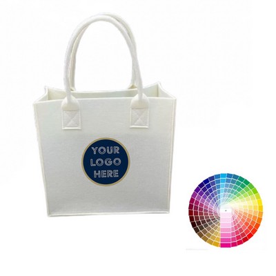 MOQ 10 pcs Full Color Felt Tote Bag