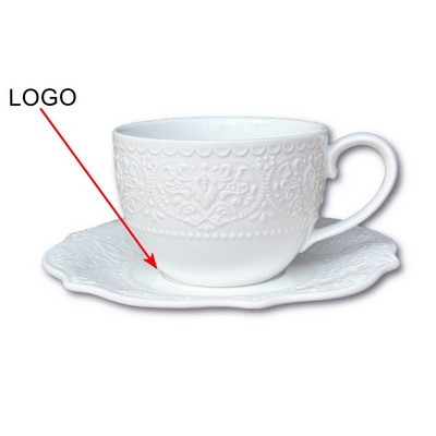 10Oz Ceramic Coffee Cup And Saucer Sets