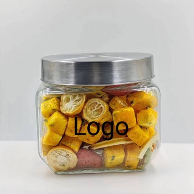 Square Glass Jar