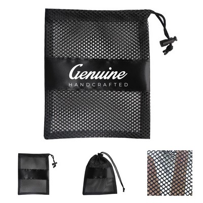 Golf Mesh Storage Drawstring Bag