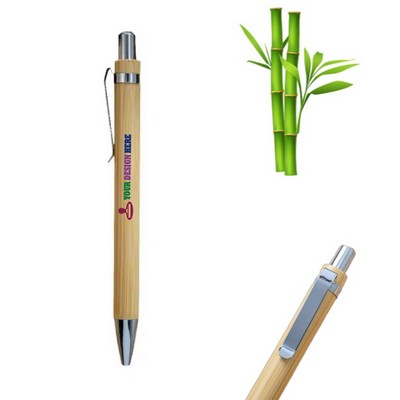 MOQ 10 pcs Eco-friendly Bamboo Ballpoint Pen