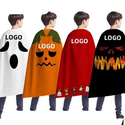 Adult/Child Halloween Ghost/Pumpkin Cape