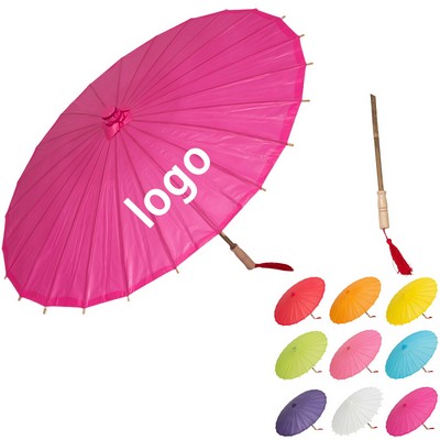 Custom Parasol Umbrella with Bamboo Frame - Decorative & Stylish