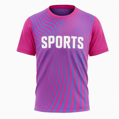 Full Color Hole Mesh Short Sleeve T-Shirt ( Unisex )