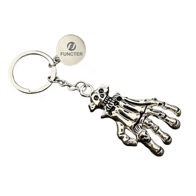 Skull Hand Keychain