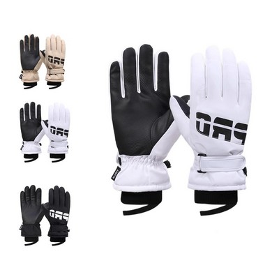 Polyester Touchscreen Winter Ski Gloves