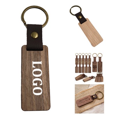 Engraved Wooden Keychain