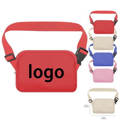 Durable Waterproof Nylon Fanny Pack Crossbody Waist Bag