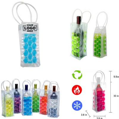 Versatile PVC Gel Ice Wine Bags