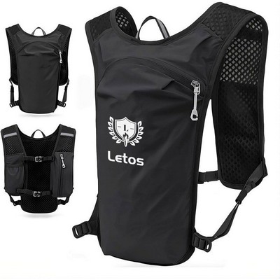 Lightweight Hydration Backpack Hydro Water Daypack for Cycling Hiking Rave for Men Women
