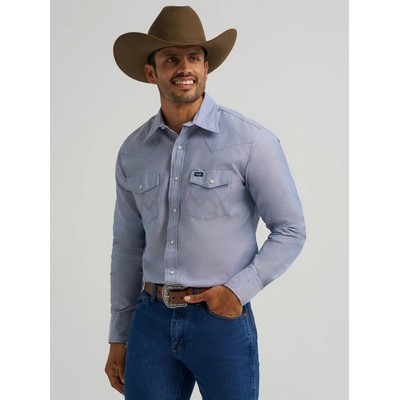 Wrangler® Men's Long Sleeve Western Snap Chambray Work Shirt