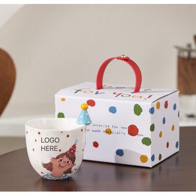 Cute Creative Ceramic Handheld Coffee Mug