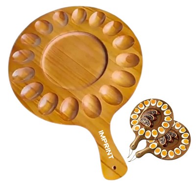 Wooden Egg Platter