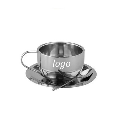 6 oz Coffee Cup w/ Saucer & Spoon