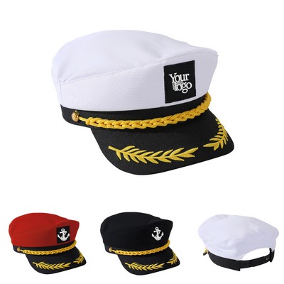 Adult Yacht Boat Sailor Captain Hat