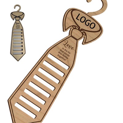 Wooden Tie Holder Keepsake