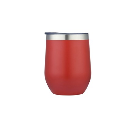 Endura 12 oz Red Double Wall SS Vacuum Wine Cup