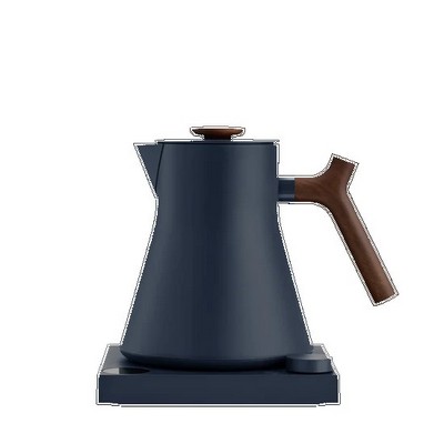 Stone Blue Corvo EKG Pro Electric Kettle w/Walnut Brown Accent