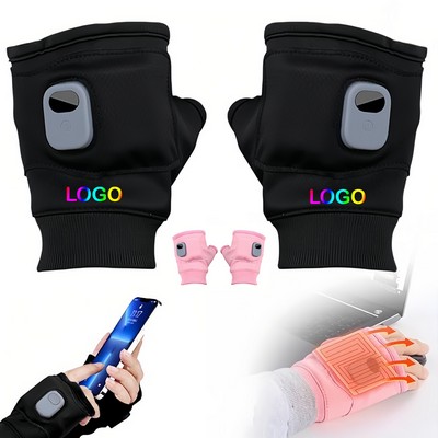 Smart Thermostatic Electric Heated Fingerless Gloves