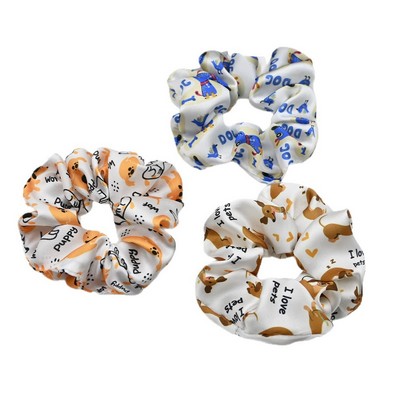 Full Color Hair Scrunchies