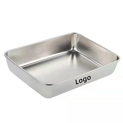 Food Grade Stainless Steel Storage Tray for Kitchen and Camping