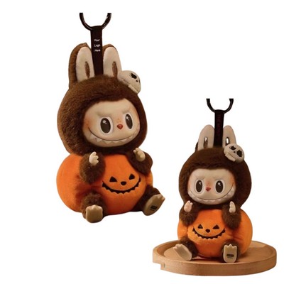 Pumpkin Sitting Labubu Halloween Plush Toy