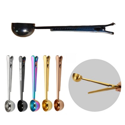 Stainless Steel Coffee Spoons with Bag Clip
