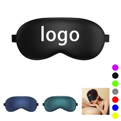 Silk-Like Blackout Sleep Eye Mask With Adjustable Strap