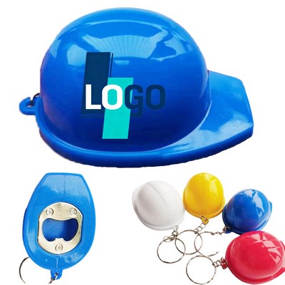 Safety Helmet Bottle Opener Keychain