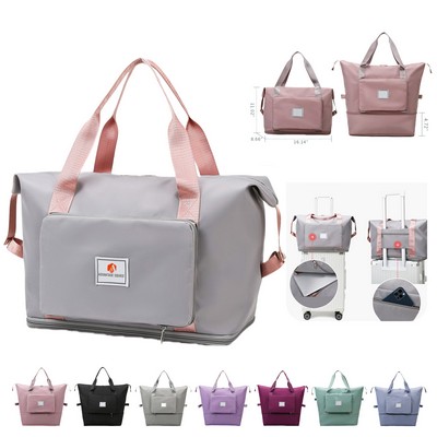 Foldable Travel Duffel Bag Oxford Fabric Large Capacity