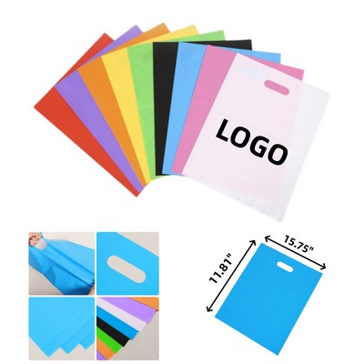 PE Colored Handle Plastic Bag (11.81" x 15.75")