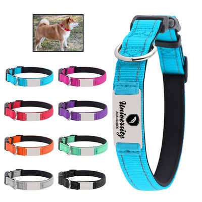 Custom Engraved Neoprene Pet Collar
