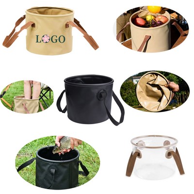 2.6/5.2 Gallons Portable Foldable Outdoor Water Bucket