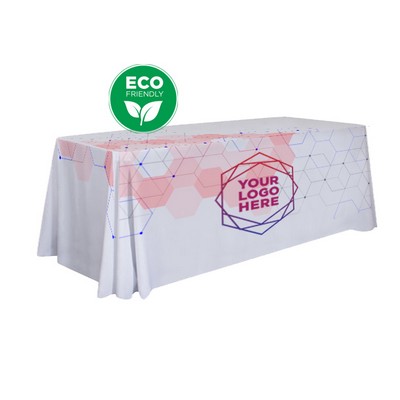 6' 4-Sided Organic Cotton Table Throw - Full Color Print