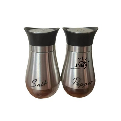 Stainless Steel Salt and Pepper Shakers