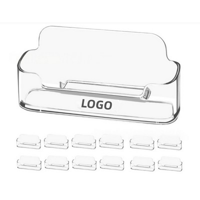 Clear Acrylic Business Card Holder for Desk Display and Storage