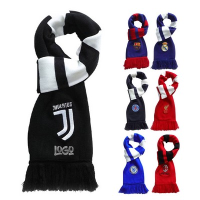 Knitted scarf club winter warm