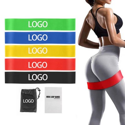 Yoga Resistance Bands (Includes Black Fabric Pouch)