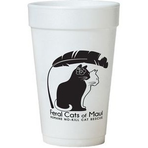 32 Oz. Tall White Styrofoam Coffee Cup
