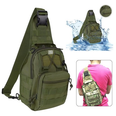 Outdoor Waterproof Tactical Backpack Military Crossbody Molle Sling Shoulder Chest Bag