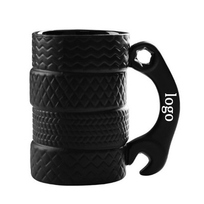 16oz Tire Coffee Mug Ceramics Tea Cup
