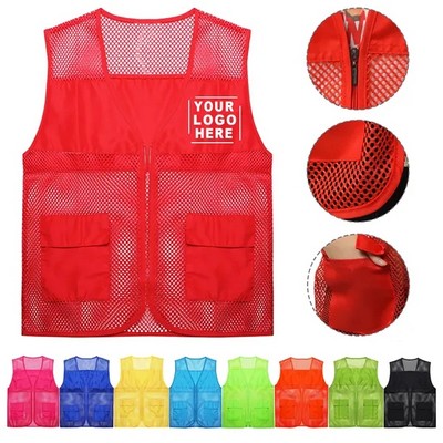 Unisex Volunteer Mesh Safety Vest