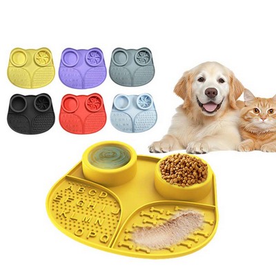 Lick Mat for Dogs Slow Feeder Puzzle Bowl