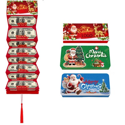 10 Card Red Envelope Christmas Surprise Party Money Box