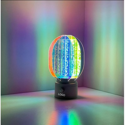 Rotating Aurora Night Light Rechargeable Star Projector Lamp Stepless Dimming Ambient Light