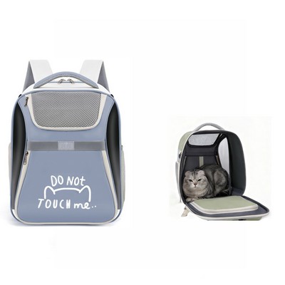 "Do Not Touch Me" Pet Carrier Backpack