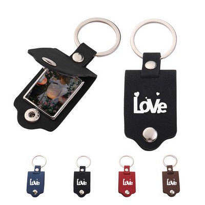 Leather Photo Album Key Chain